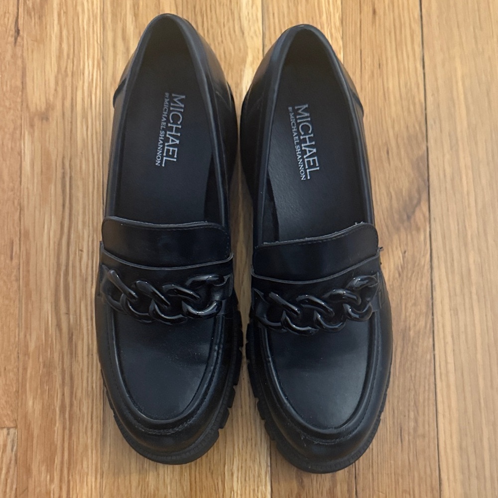 Michael Shannon Black Chain Loafers
